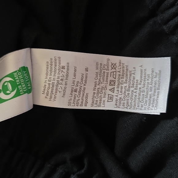 J. Crew Black Linen & Cotton Pants.  Size 0 - Picture 10 of 10